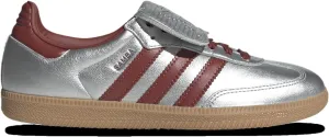 Adidas Orininals Samba Long Tongue - Women's (JH5707, Silver Metallic/Preloved Ruby/Gum)