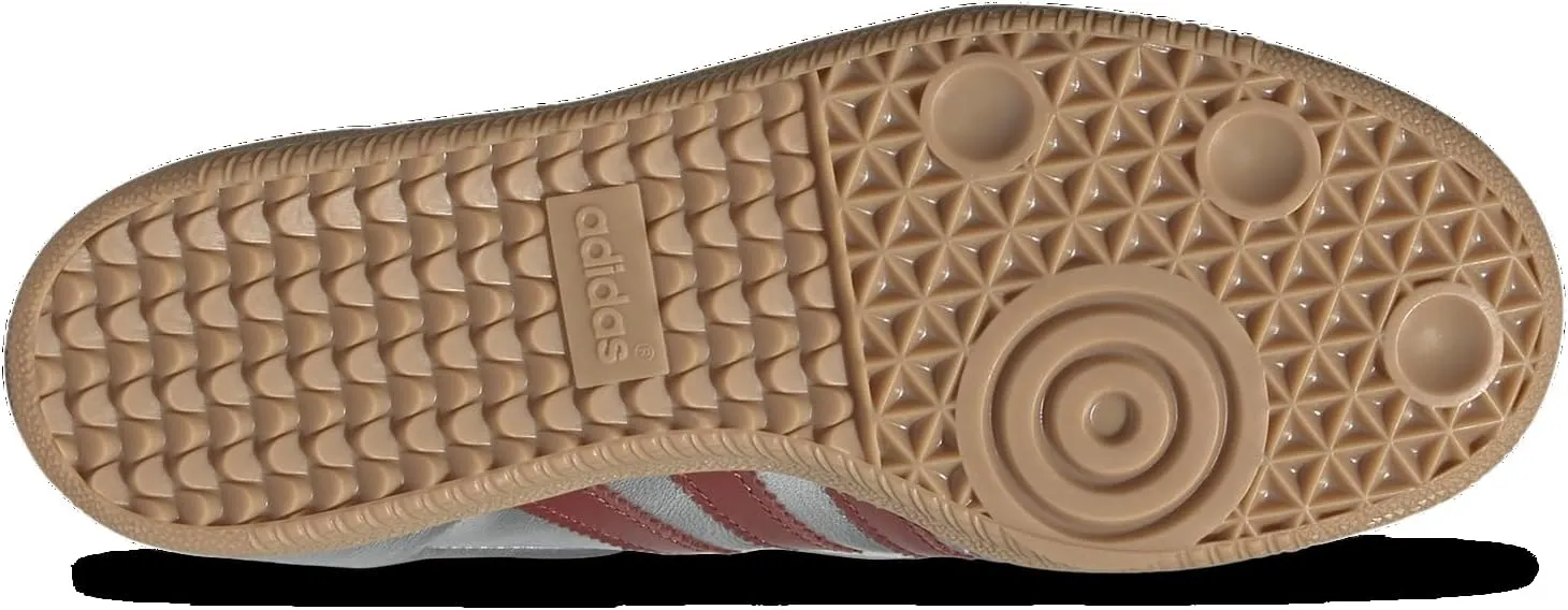 Adidas Orininals Samba Long Tongue - Women's (JH5707, Silver Metallic/Preloved Ruby/Gum)