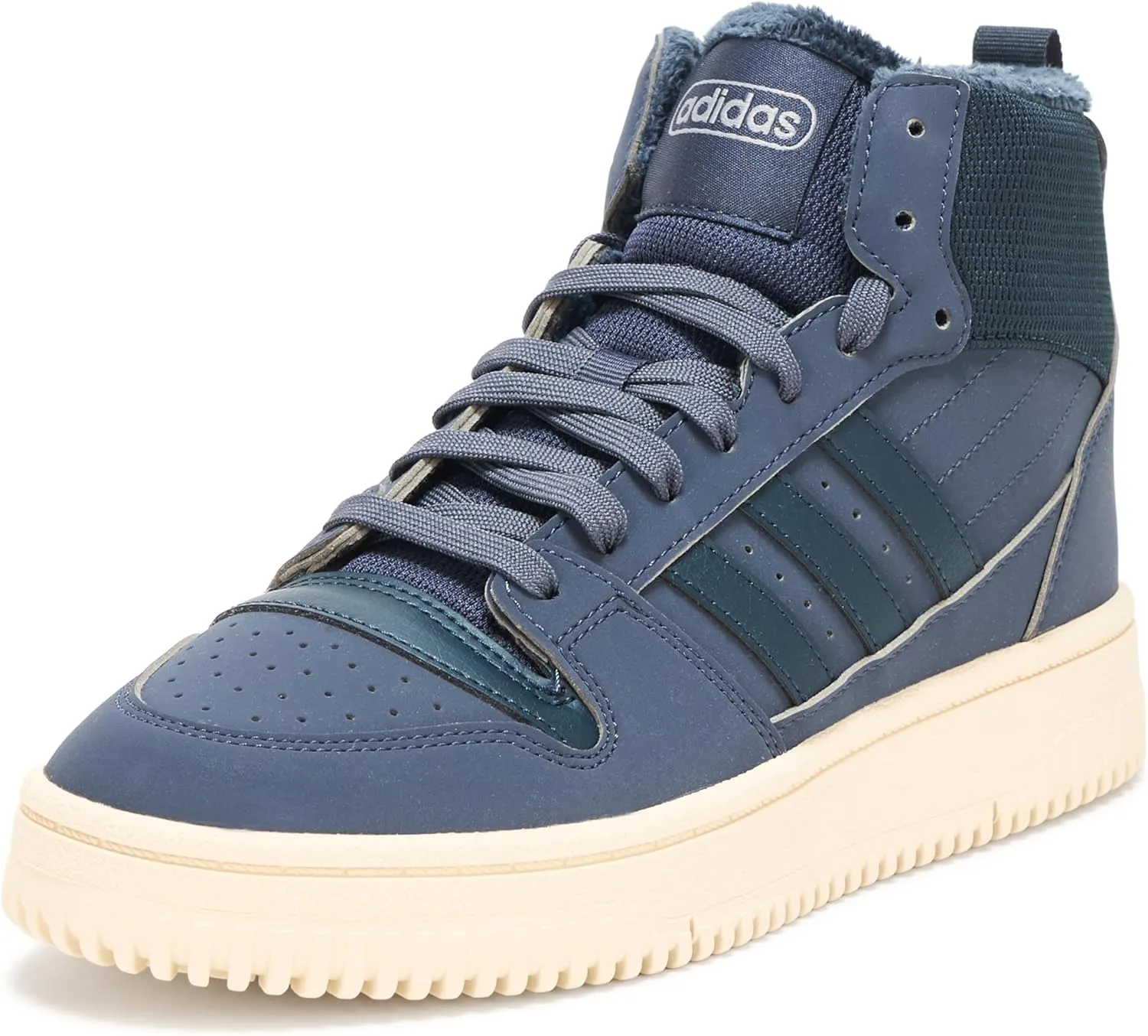 adidas Unisex Break Start Mid Top Winterized Basketball Sneaker, Black/Grey/Black, 6.5 US Men