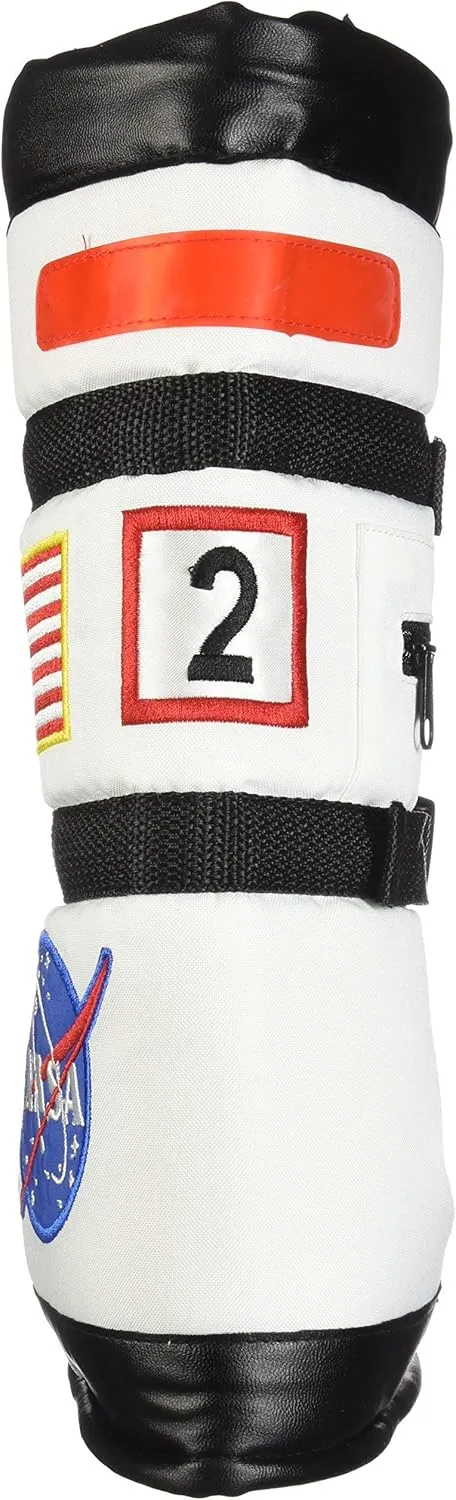 Aeromax Astronaut Boots, Size Large, White, with NASA patches