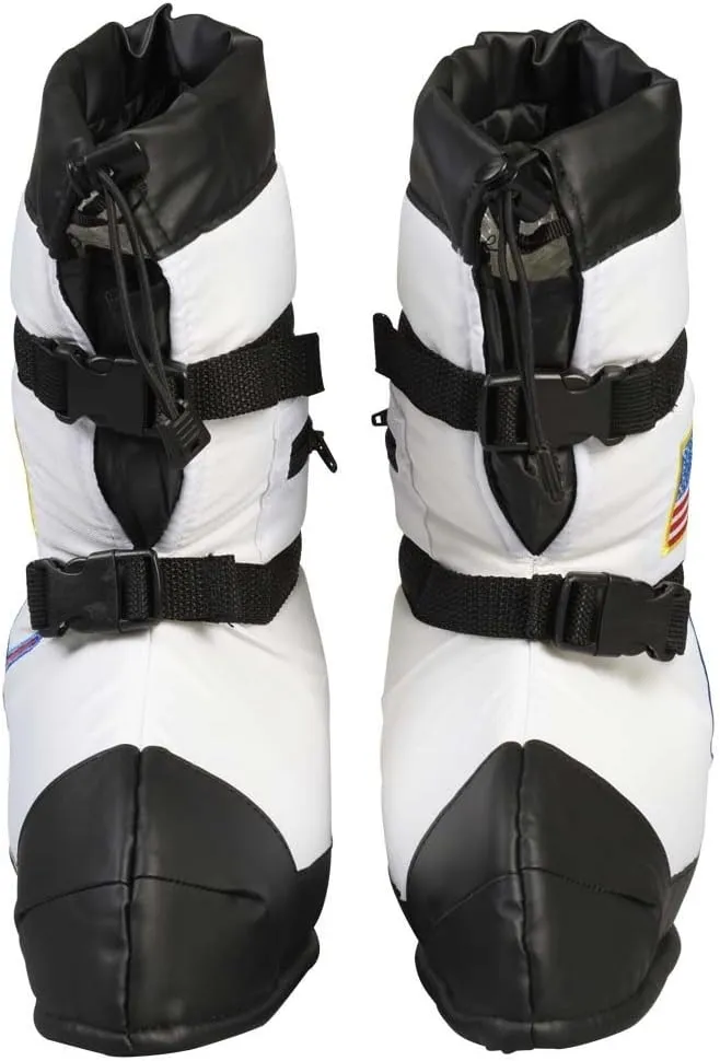 Aeromax Astronaut Boots, Size Large, White, with NASA patches