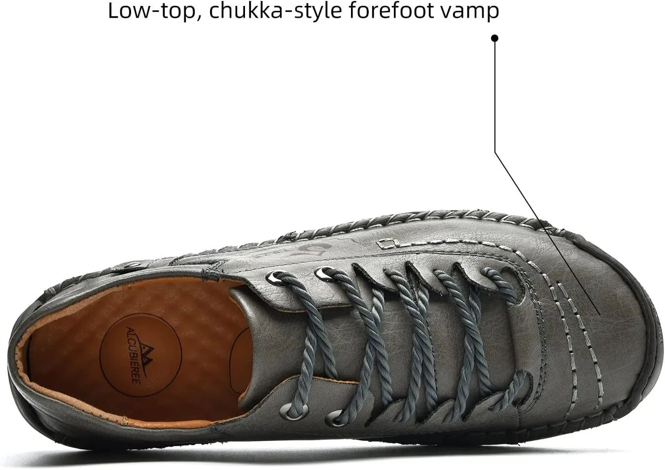 alcubieree Mens Leather Casual Shoes Comfortable Fashion Sneakers Loafers Lightweight Dress Walking Driving Shoes for Men（Size 7.5-13）