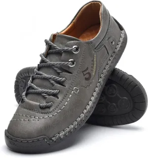 alcubieree Mens Leather Casual Shoes Comfortable Fashion Sneakers Loafers Lightweight Dress Walking Driving Shoes for Men（Size 7.5-13）