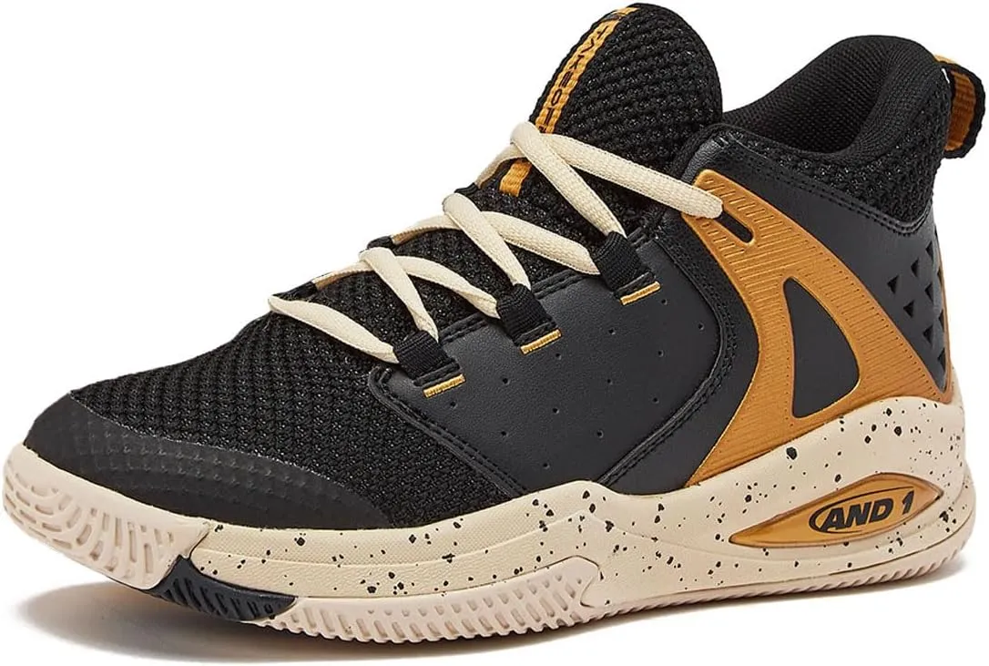 AND1 Girls & Boys Basketball Shoes, Boys High Top Sneakers, Size Little Kid 1 to Big Kid 7 - Cool Basketball Shoes for Kids and Youth