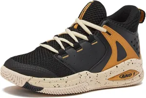 AND1 Girls & Boys Basketball Shoes, Boys High Top Sneakers, Size Little Kid 1 to Big Kid 7 - Cool Basketball Shoes for Kids and Youth