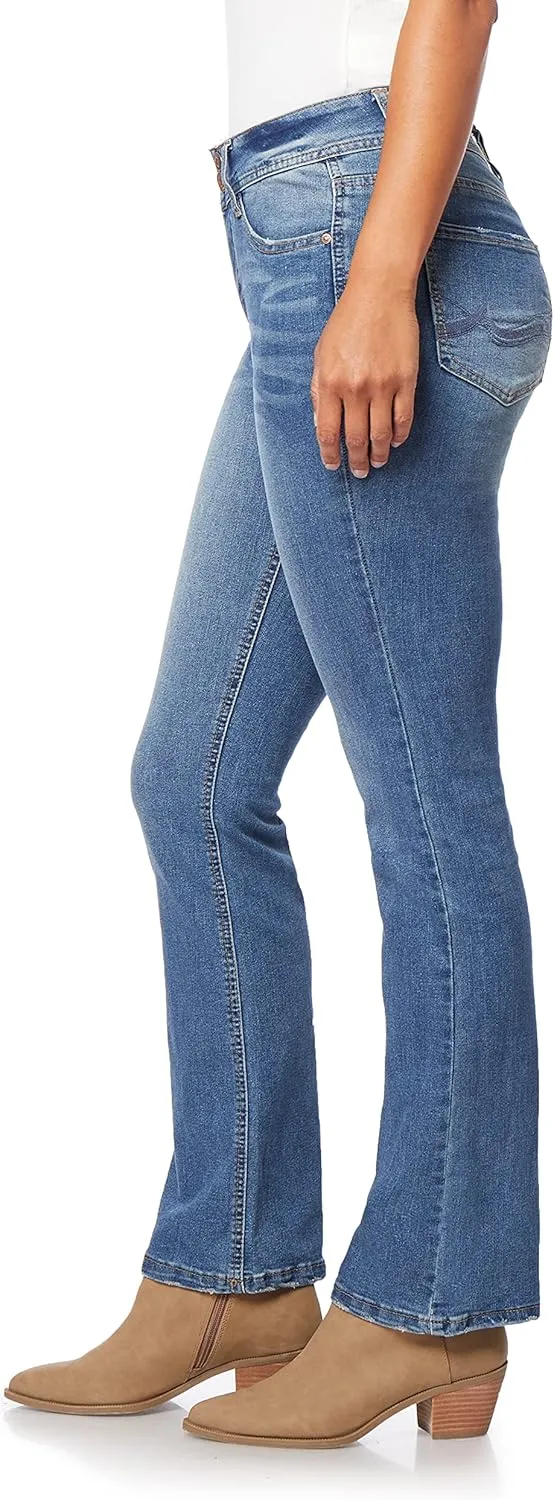 Angels Forever Young Women's Curvy Bootcut Mid-Rise Jeans (Standard and Plus)