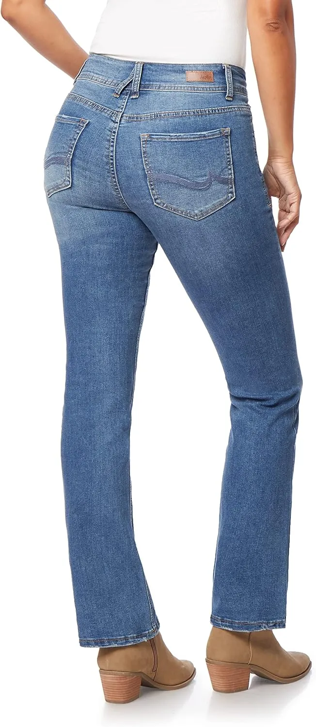 Angels Forever Young Women's Curvy Bootcut Mid-Rise Jeans (Standard and Plus)
