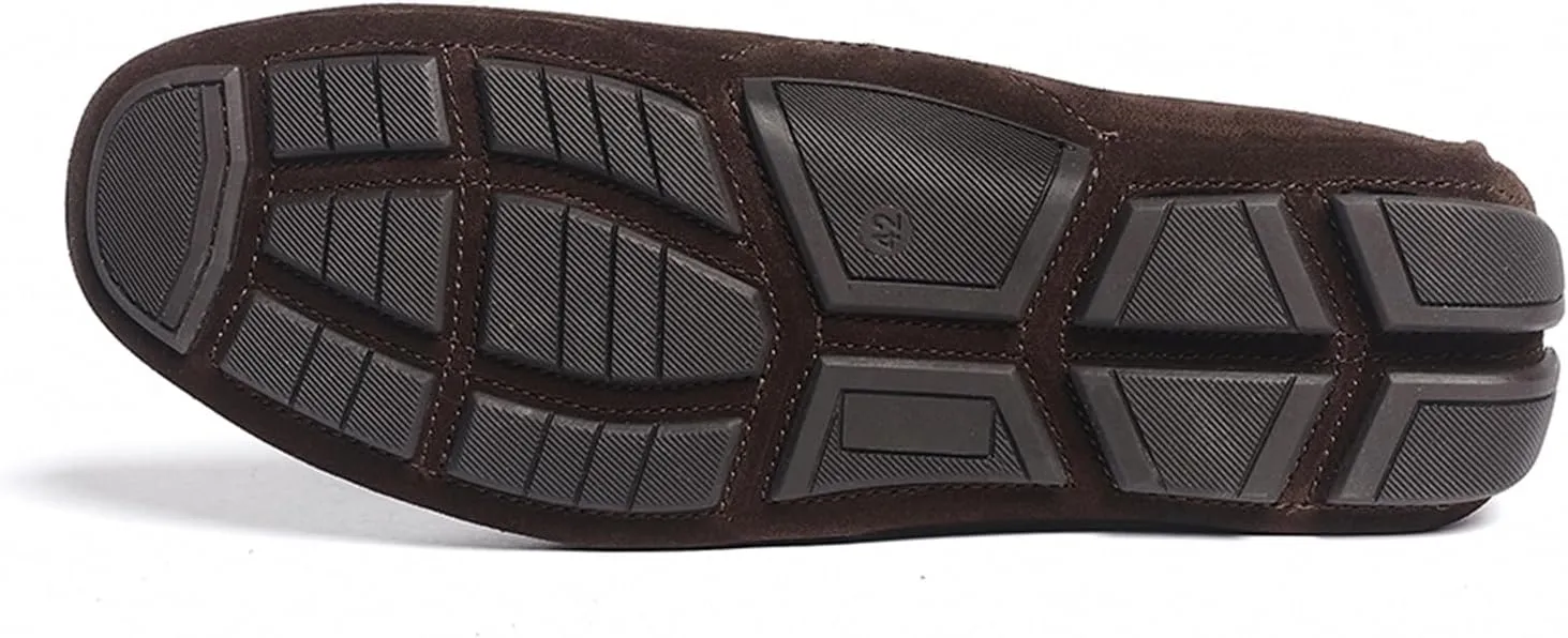Anthony Veer Cruise Driver Penny Loafers for Men | Slip-On | Tubular Construction | Leather Lining | Ortholite Cushioned Footbed | Rubber Outsole