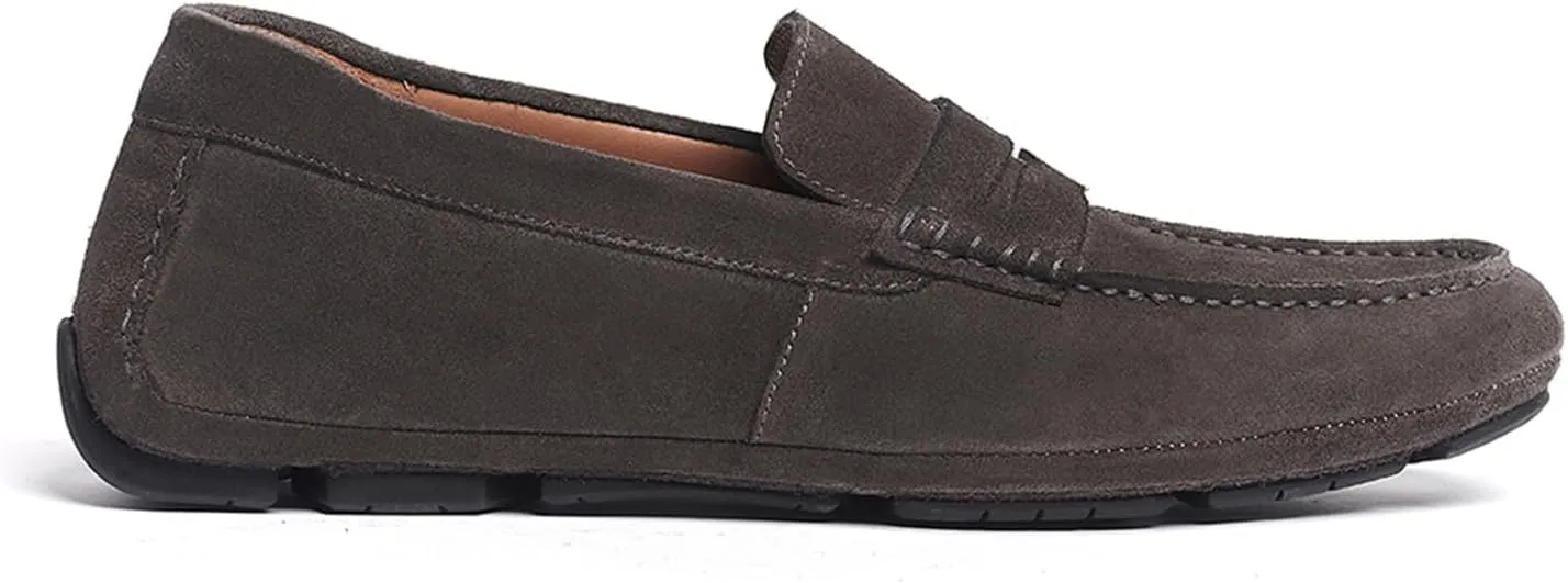 Anthony Veer Cruise Driver Penny Loafers for Men | Slip-On | Tubular Construction | Leather Lining | Ortholite Cushioned Footbed | Rubber Outsole