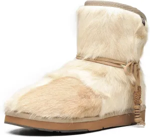 AU&MU Womens Casual and Versatile Warm Simple Snow Boots