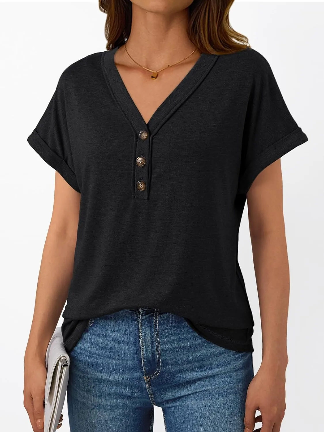 AUTOMET Short Sleeve V Neck T Shirts Womens Cap Sleeve Summer Casual Dressy Tops