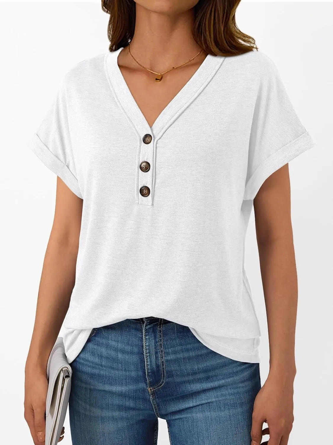AUTOMET Short Sleeve V Neck T Shirts Womens Cap Sleeve Summer Casual Dressy Tops
