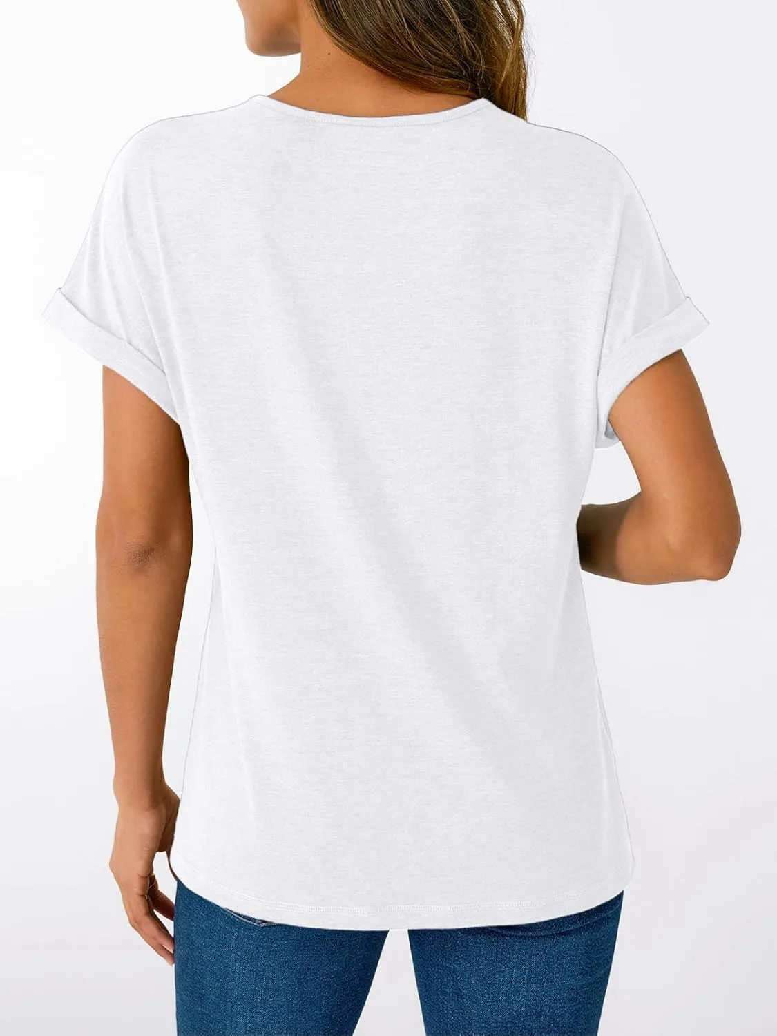AUTOMET Short Sleeve V Neck T Shirts Womens Cap Sleeve Summer Casual Dressy Tops