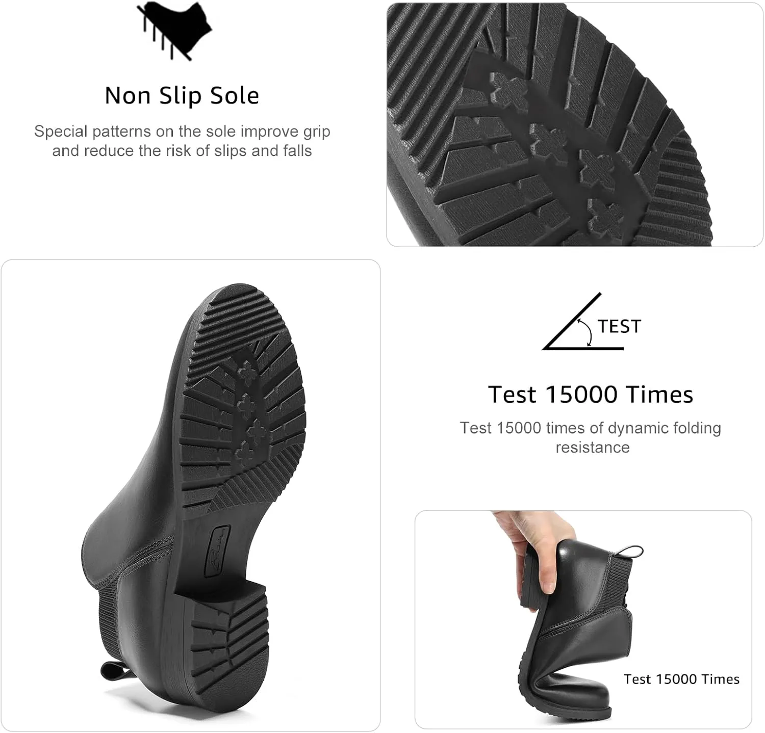 Bacia Chelsea Boots Women Fall Ankle Boots Low Heel Round Toe with Inside Zipper