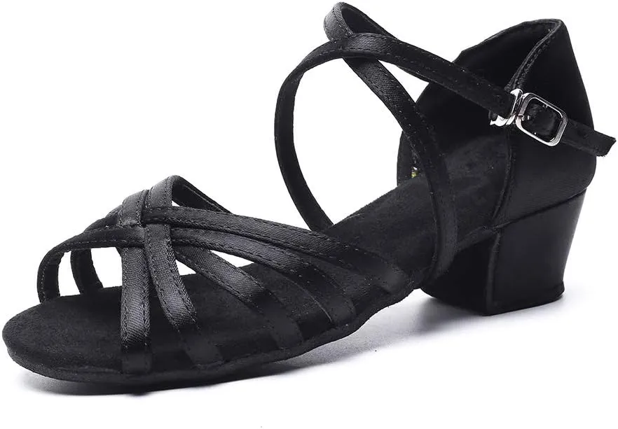 Ballroom Dance Shoes Latin Wedding Party Performance Sandals for Girls