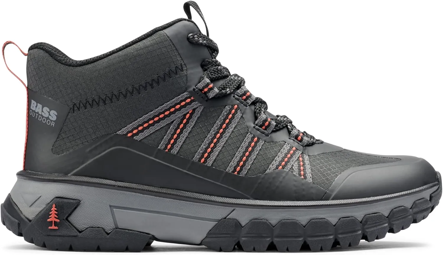 BASS OUTDOOR Women's Peak Webbing Hiker M Ankle Boot