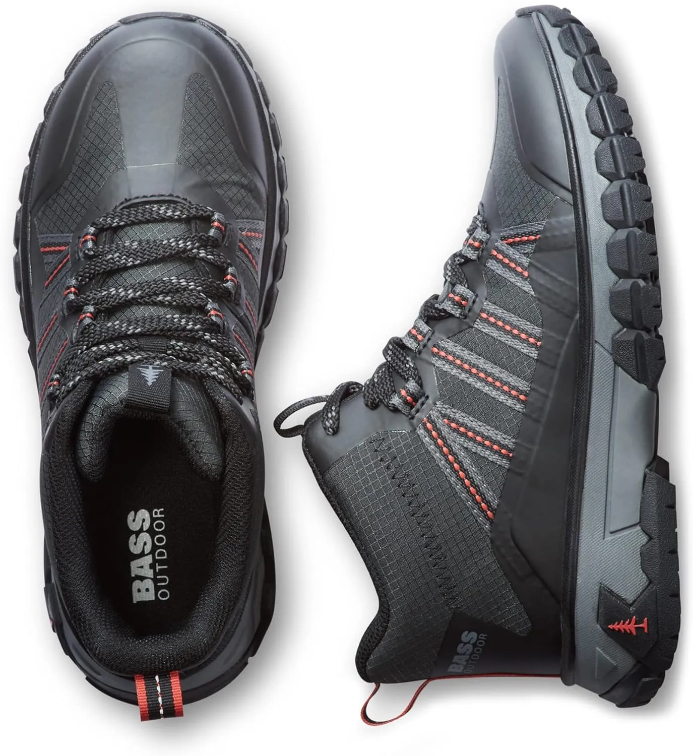 BASS OUTDOOR Women's Peak Webbing Hiker M Ankle Boot