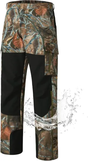 BASSDASH Splice Insulated Hunting Softshell Pants Water Resistant Camo Fishing Tactical Reinforced Windproof Fleeced Pant