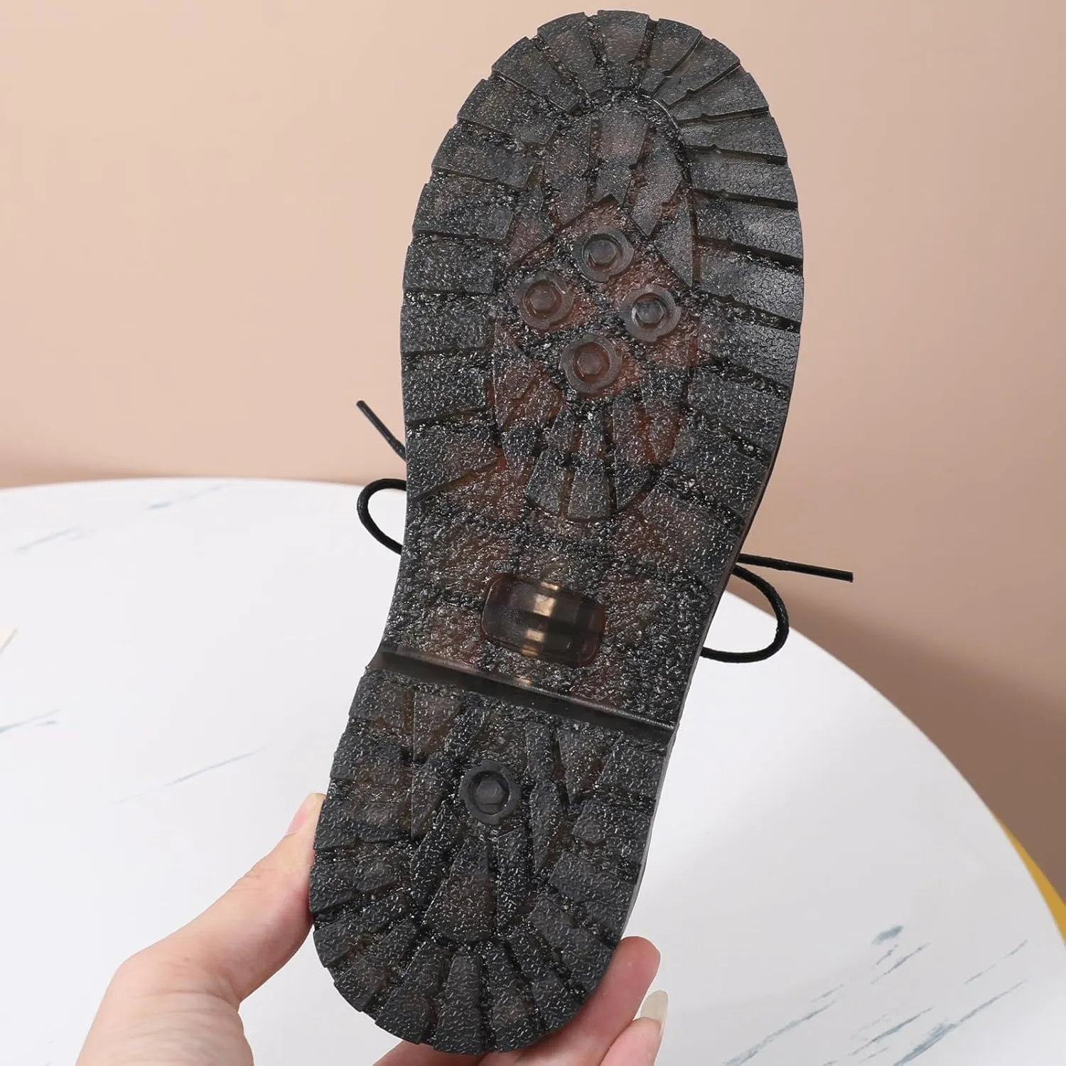 Black Oxford Shoes for Women Women's Oxfords Leather Flats Lace-Up Loafers Business Casual Work Office Uniform Dressy Server Shoes for Ladies Womens