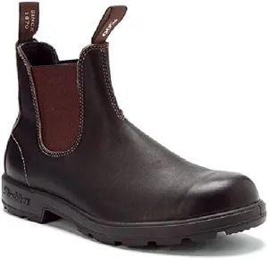 Blundstone Original 500 Series Unisex Premium Water Resistant Leather Chelsea Boots for Men and Women with Shock Absorption and Cushioned Midsole, Stout Brown, 11 .5US Men / 13.5 US Women / 10.5 AU