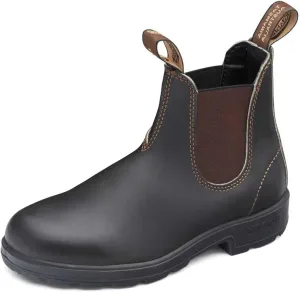 Blundstone Original 500 Series Unisex Premium Water Resistant Leather Chelsea Boots for Men and Women with Shock Absorption and Cushioned Midsole, Stout Brown, 5.5 US Men / 7.5 US Women / 4.5 AU