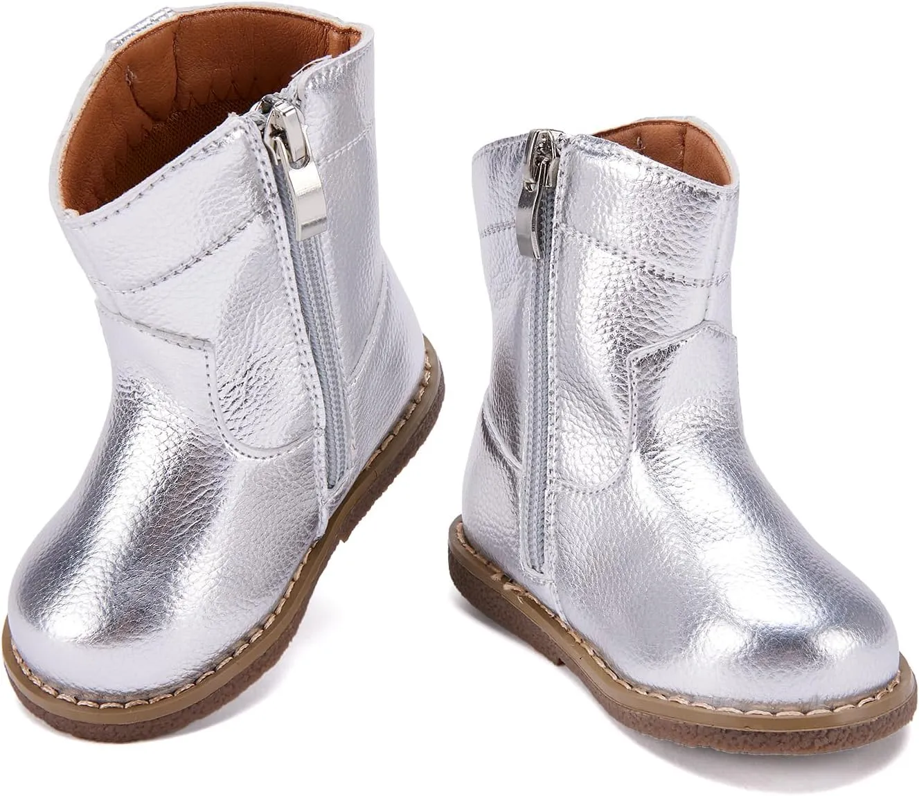 BMCiTYBM Baby Cowboy Cowgirl Boots Infant Western Boots Toddler Boys Girls Round Toe Riding Mid Calf Boots All Seasons for 6 9 12 18 24 Months