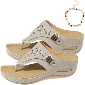Breathable Mesh Sports Sandals with Non-slip Sole, Comfy Orthopedic Women’s Open Toe Beach Casual Walking Shoe