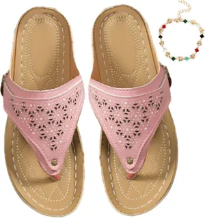 Breathable Mesh Sports Sandals with Non-slip Sole, Comfy Orthopedic Women’s Open Toe Beach Casual Walking Shoe