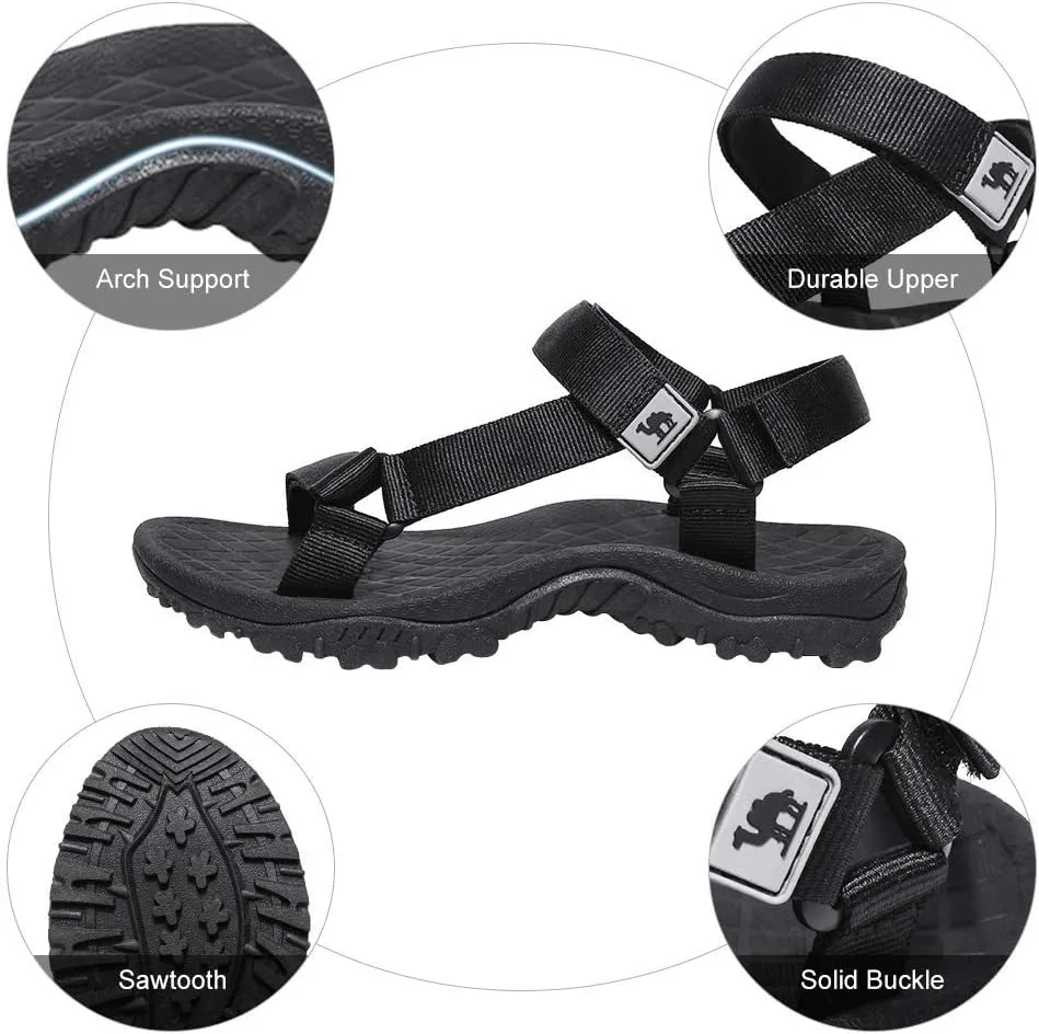 CAMEL CROWN Hiking Sport Sandals for Women Anti-skidding Water Sandals Comfortable Athletic Sandals for Outdoor Wading Beach