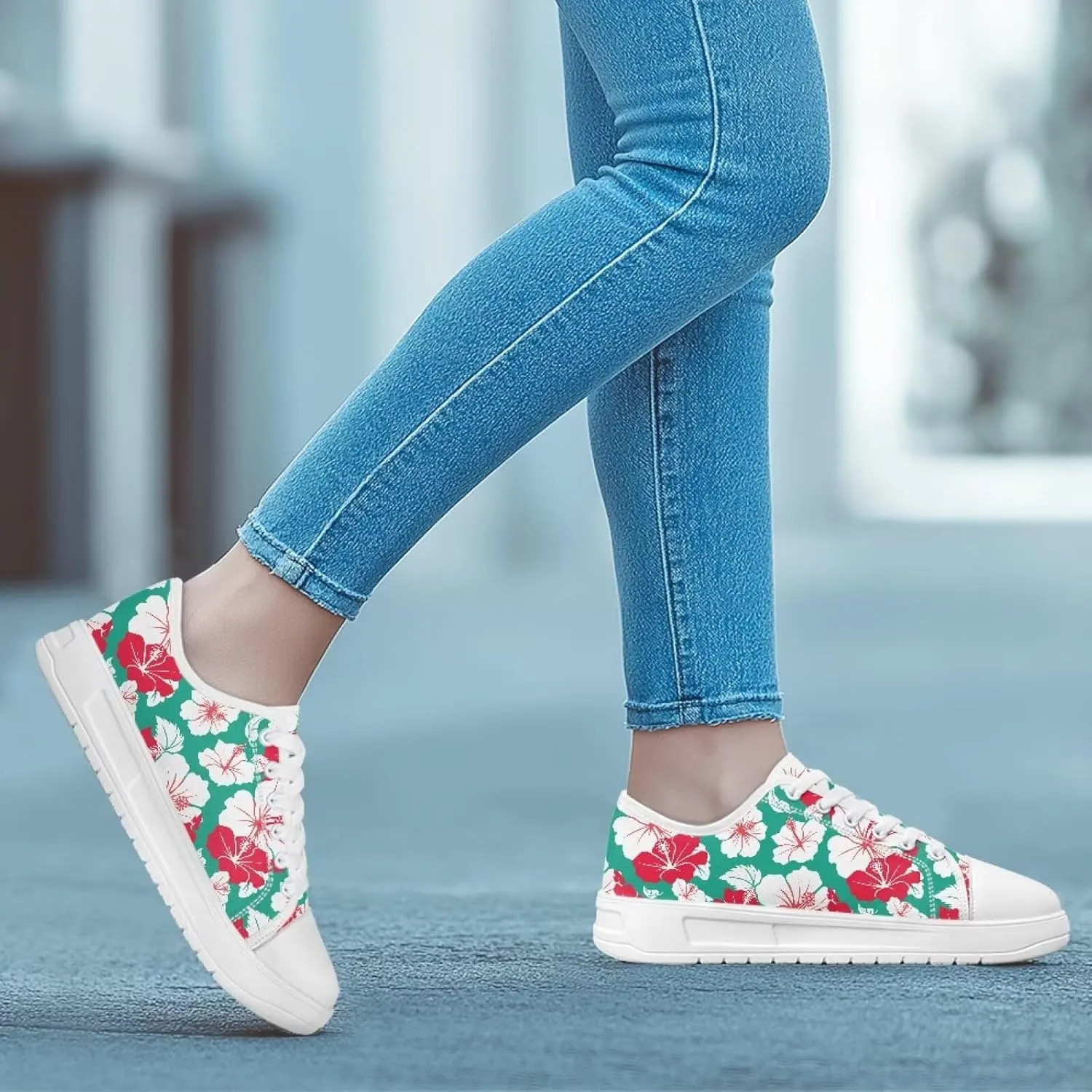 Canvas Shoes for Women Low Top Casual White Black Sneakers Womens Lace Up Fashion Comfortable Walking Shoes