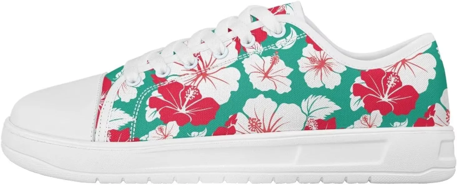 Canvas Shoes for Women Low Top Casual White Black Sneakers Womens Lace Up Fashion Comfortable Walking Shoes