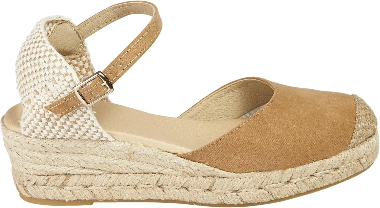 Canvas Wedge Women's Sandals with 2 Inch Heel and Breathable Cotton Canvas Upper and 100% Natural Jute Midsole for All Casual Occasions