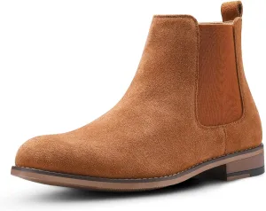 CGRRBW Men's Chelsea Boots Suede Leather Casual Boots for Men