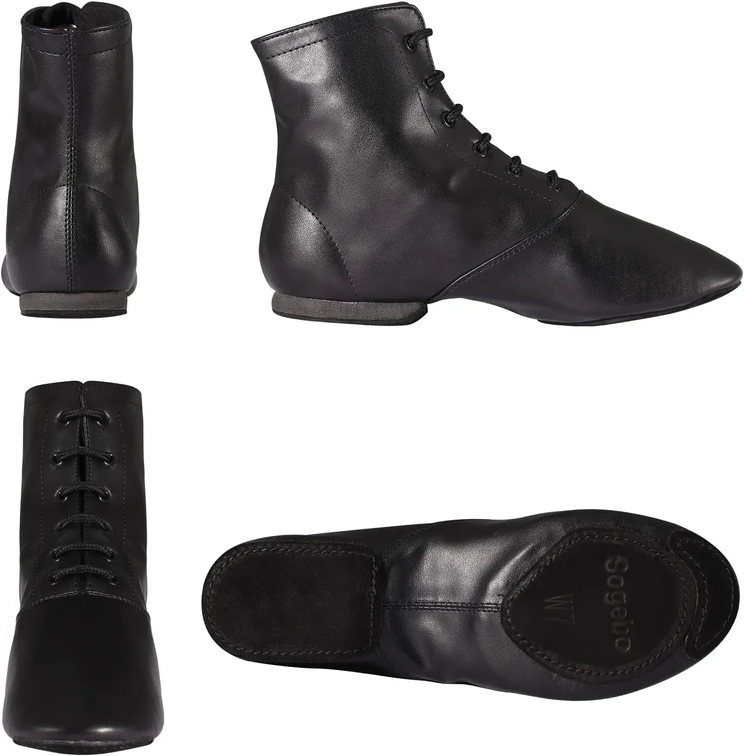 Child Jazz Boots Split Sole Leather Dance Shoes for Girls Boys (Toddler/Little Kid/Big Kid