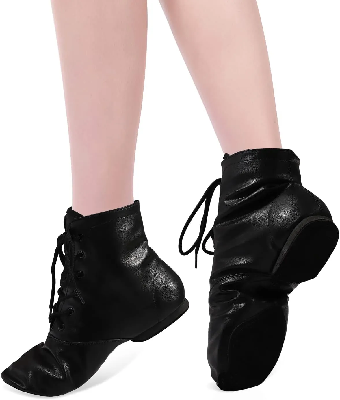 Child Jazz Boots Split Sole Leather Dance Shoes for Girls Boys (Toddler/Little Kid/Big Kid