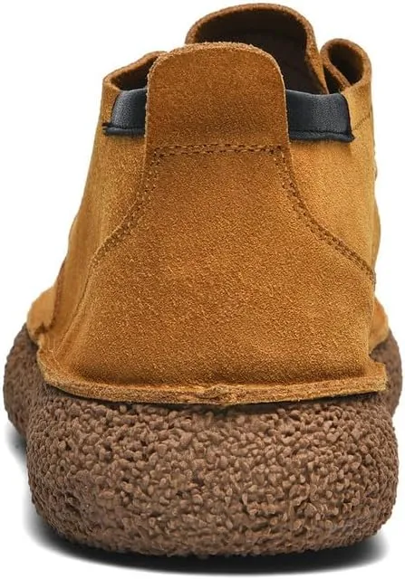 CHUUMEE Men's Casual Leather Fashion Sneakers Ankle Chukka Boots Slip On Lightweight Loafers Walking Driving Shoes