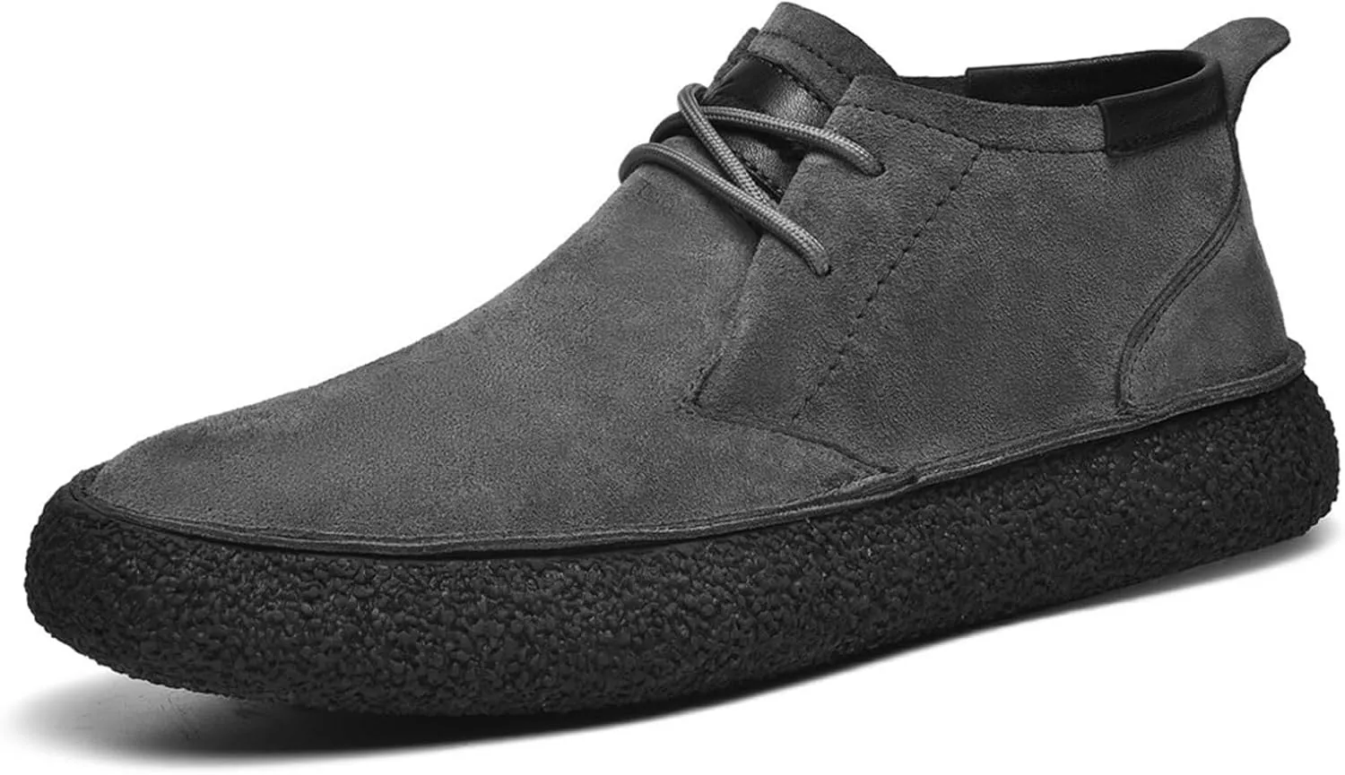 CHUUMEE Men's Casual Leather Fashion Sneakers Ankle Chukka Boots Slip On Lightweight Loafers Walking Driving Shoes