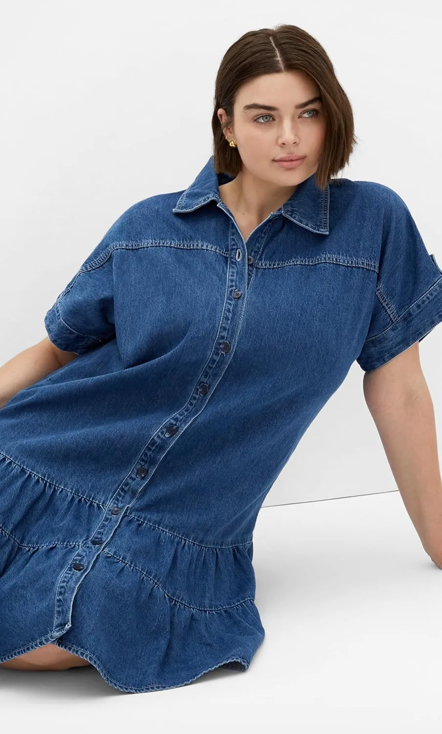City Chic Women's Plus Size Dress - Denim Layla
