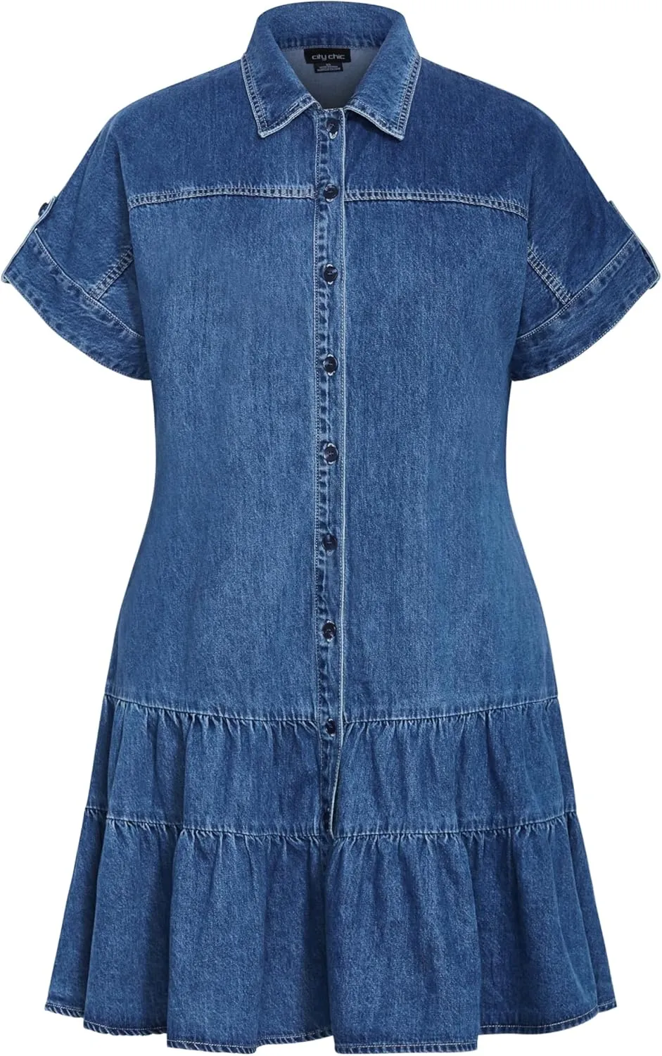 City Chic Women's Plus Size Dress - Denim Layla