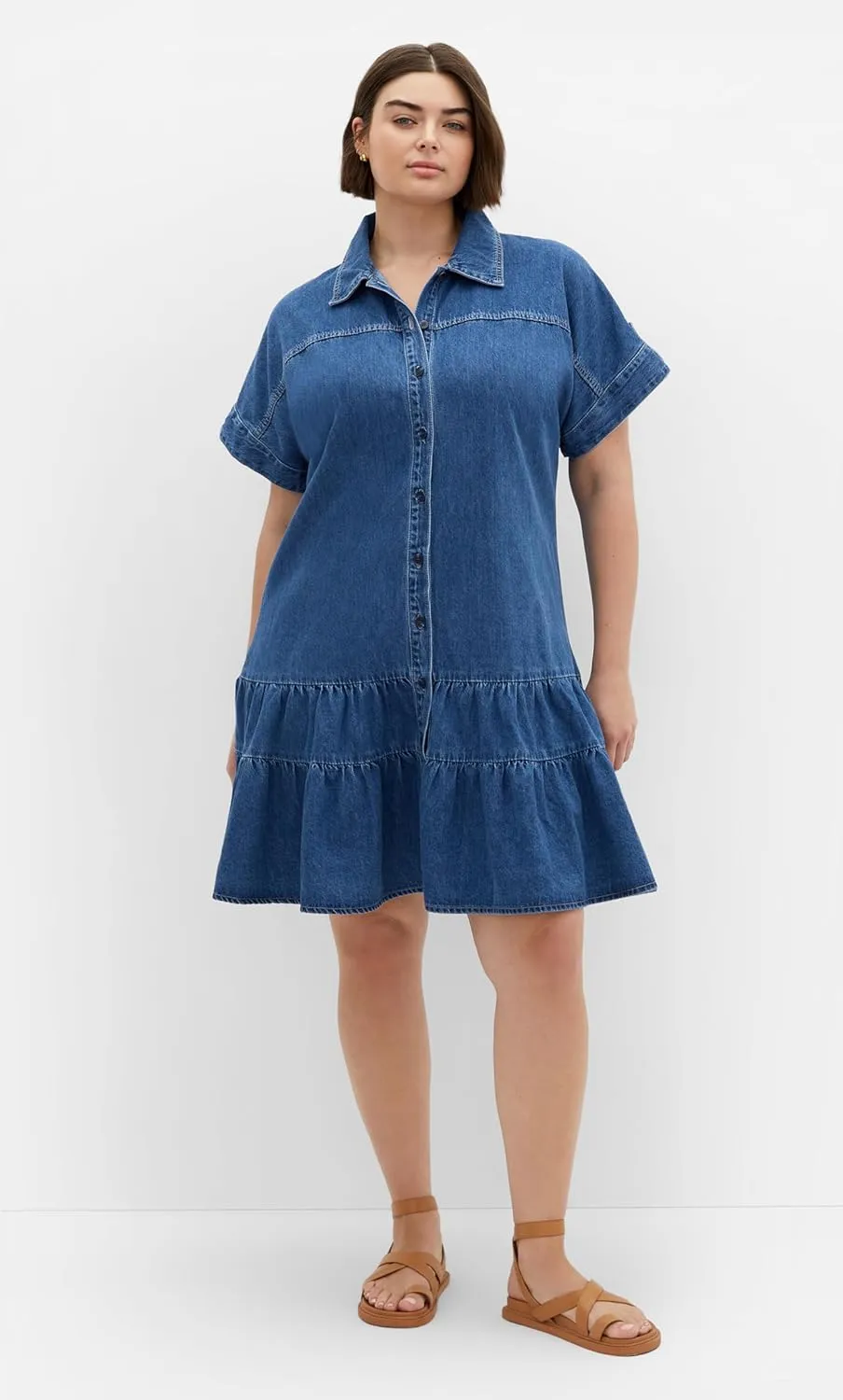 City Chic Women's Plus Size Dress - Denim Layla