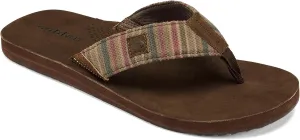 Cobian Campo Del Sol Zarape Sandals for Men – Premium Leather Flip-Flops with Arch Support – Western-Ispired Footwear for Casual Look