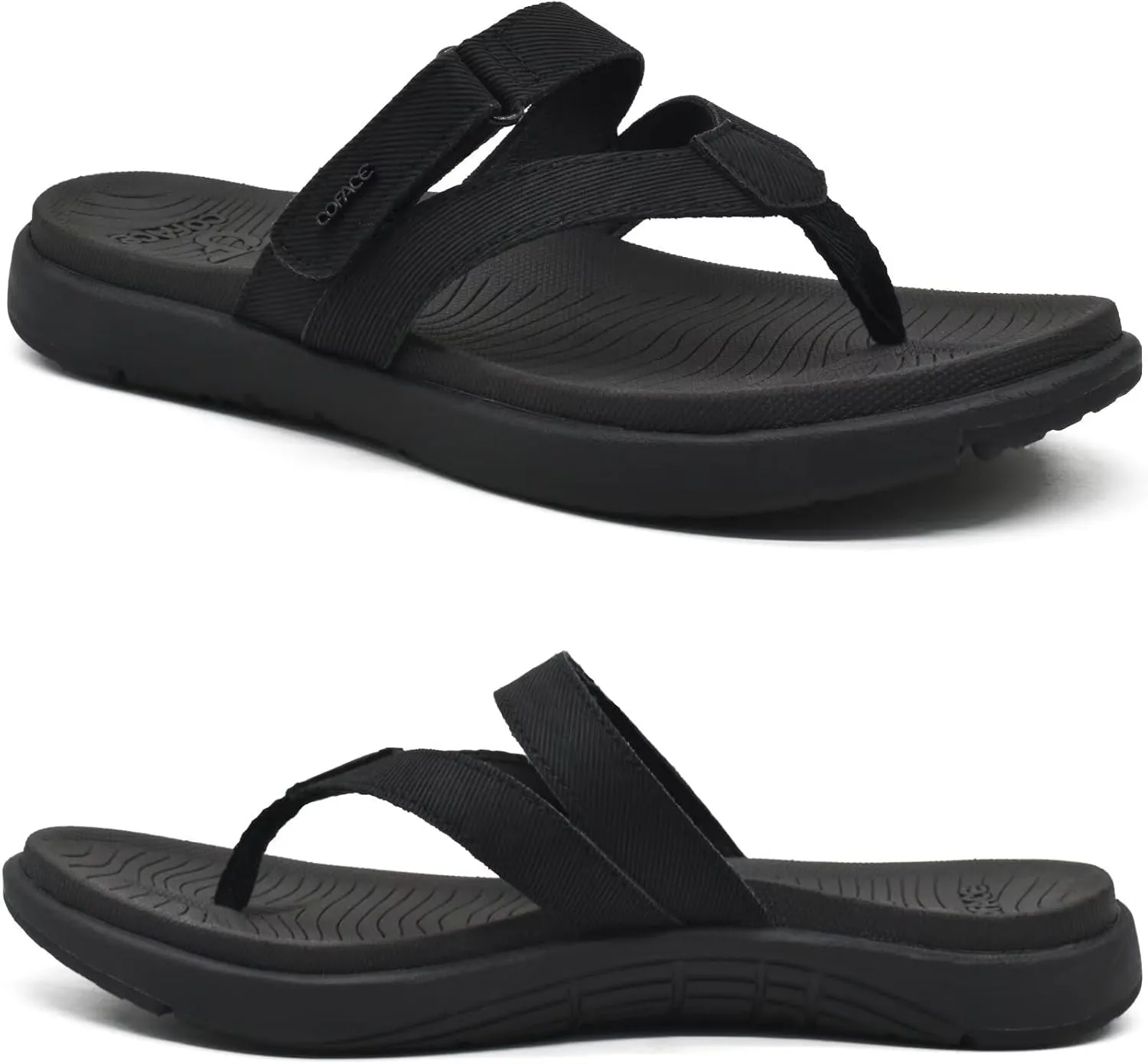 COFACE Womens Fashion Orthotic Flip Flops Ladies Slip On Lightweight Athletic Yoga Mat Cushion Thong Sandals With Comfortable Plantar Fasciitis Arch Support