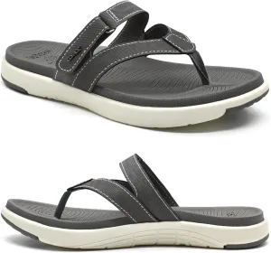 COFACE Womens Fashion Orthotic Flip Flops Ladies Slip On Lightweight Athletic Yoga Mat Cushion Thong Sandals With Comfortable Plantar Fasciitis Arch Support