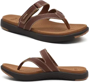 COFACE Womens Fashion Orthotic Flip Flops Ladies Slip On Lightweight Athletic Yoga Mat Cushion Thong Sandals With Comfortable Plantar Fasciitis Arch Support