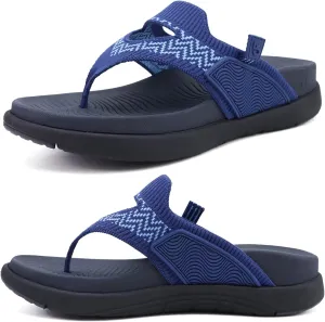 COFACE Womens Fashion Orthotic Flip Flops Recovery Walking Lightweight Athletic Thick Yoga Mat Cushion Thong Sandals With Comfortable Plantar Fasciitis Arch Support