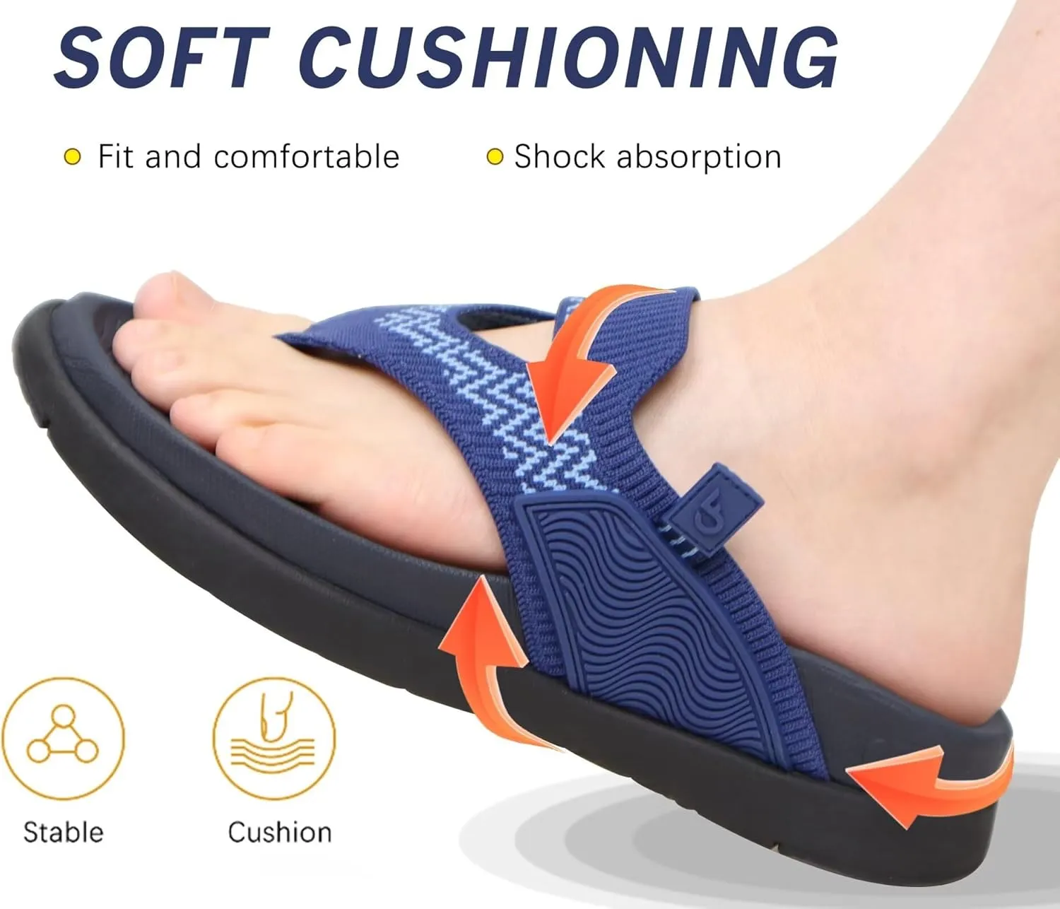 COFACE Womens Fashion Orthotic Flip Flops Recovery Walking Lightweight Athletic Thick Yoga Mat Cushion Thong Sandals With Comfortable Plantar Fasciitis Arch Support