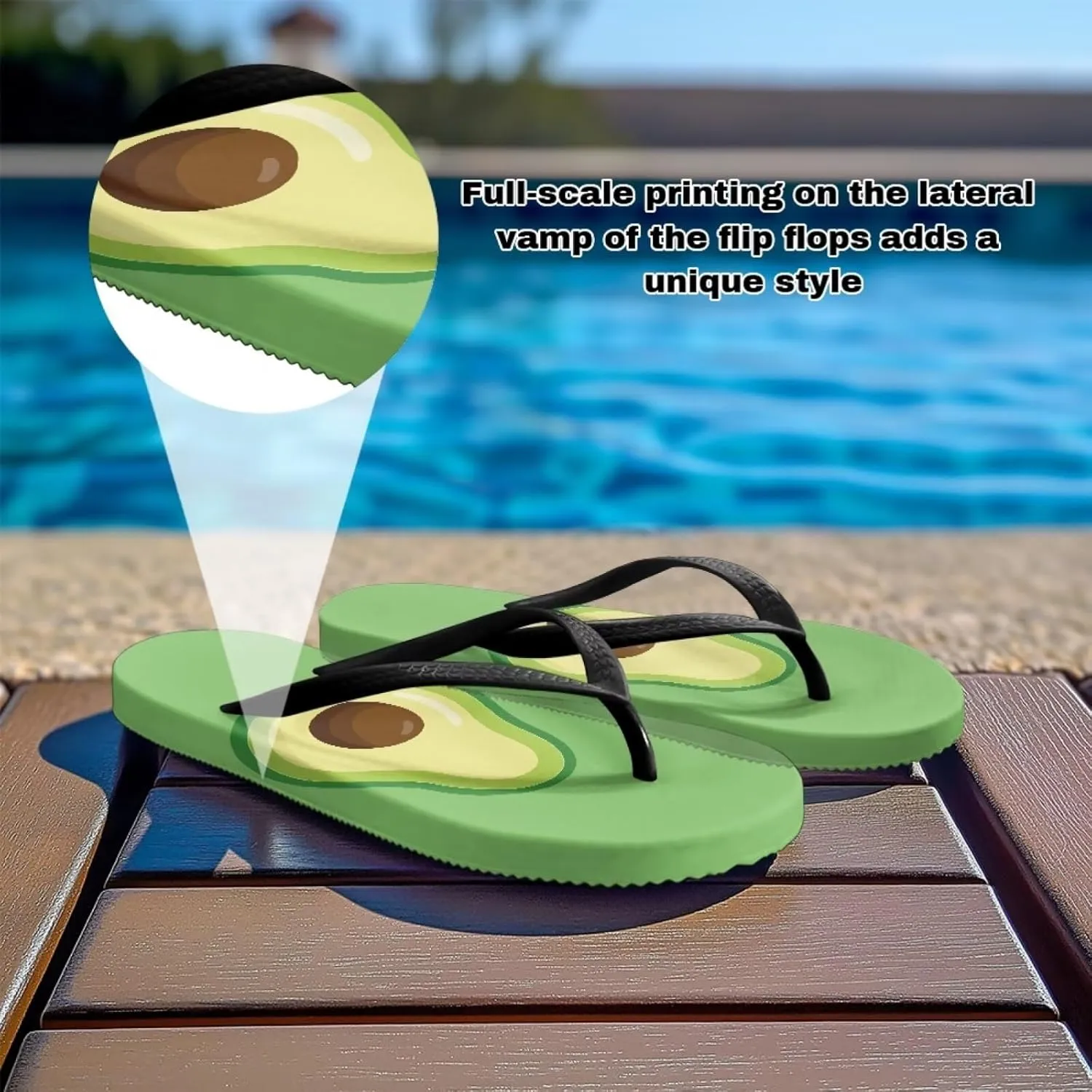 Coloranimal Flip Flops for Women Sandals Women Comfortable Womens Flip Flops House Slippers Beach Sandals Water Resistant Shower Shoes