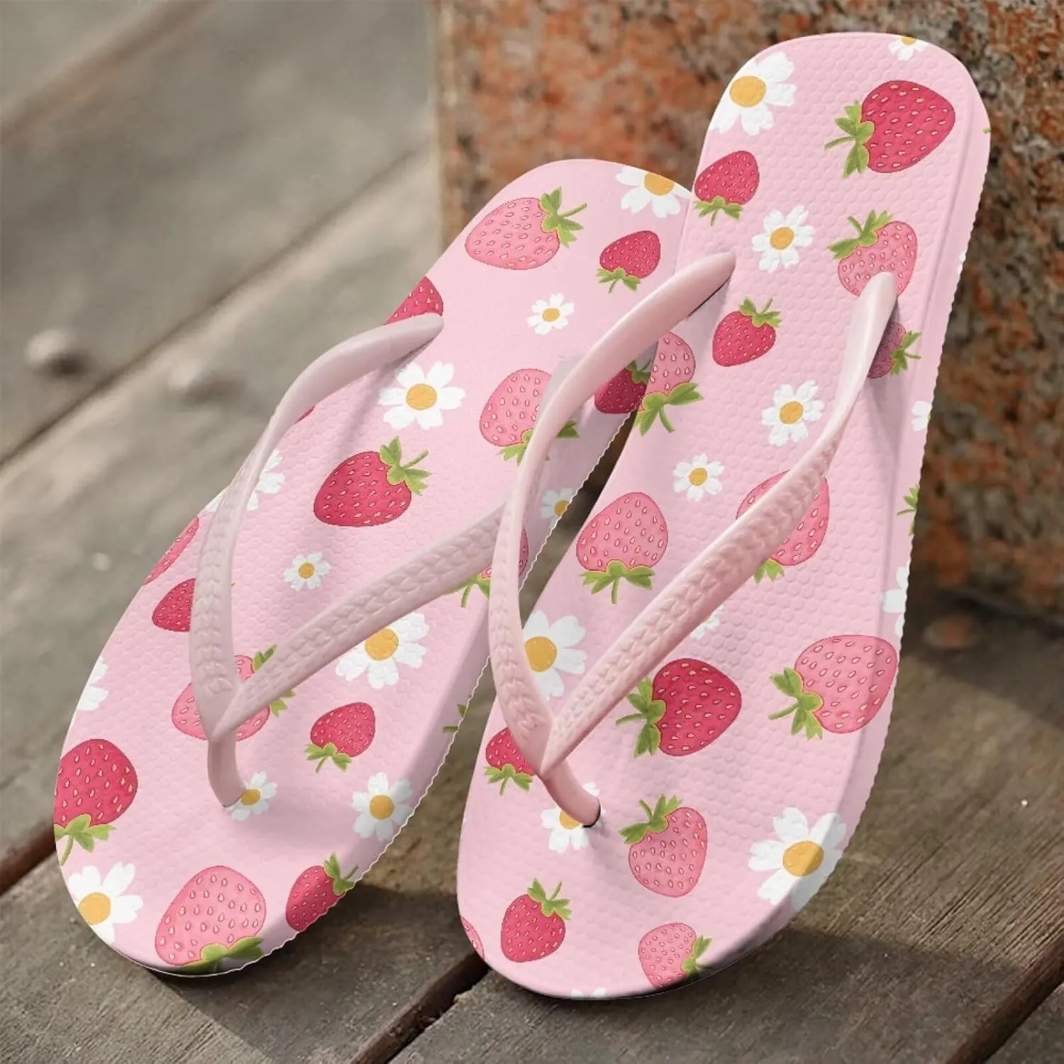 Coloranimal Flip Flops for Women Sandals Women Comfortable Womens Flip Flops House Slippers Beach Sandals Water Resistant Shower Shoes