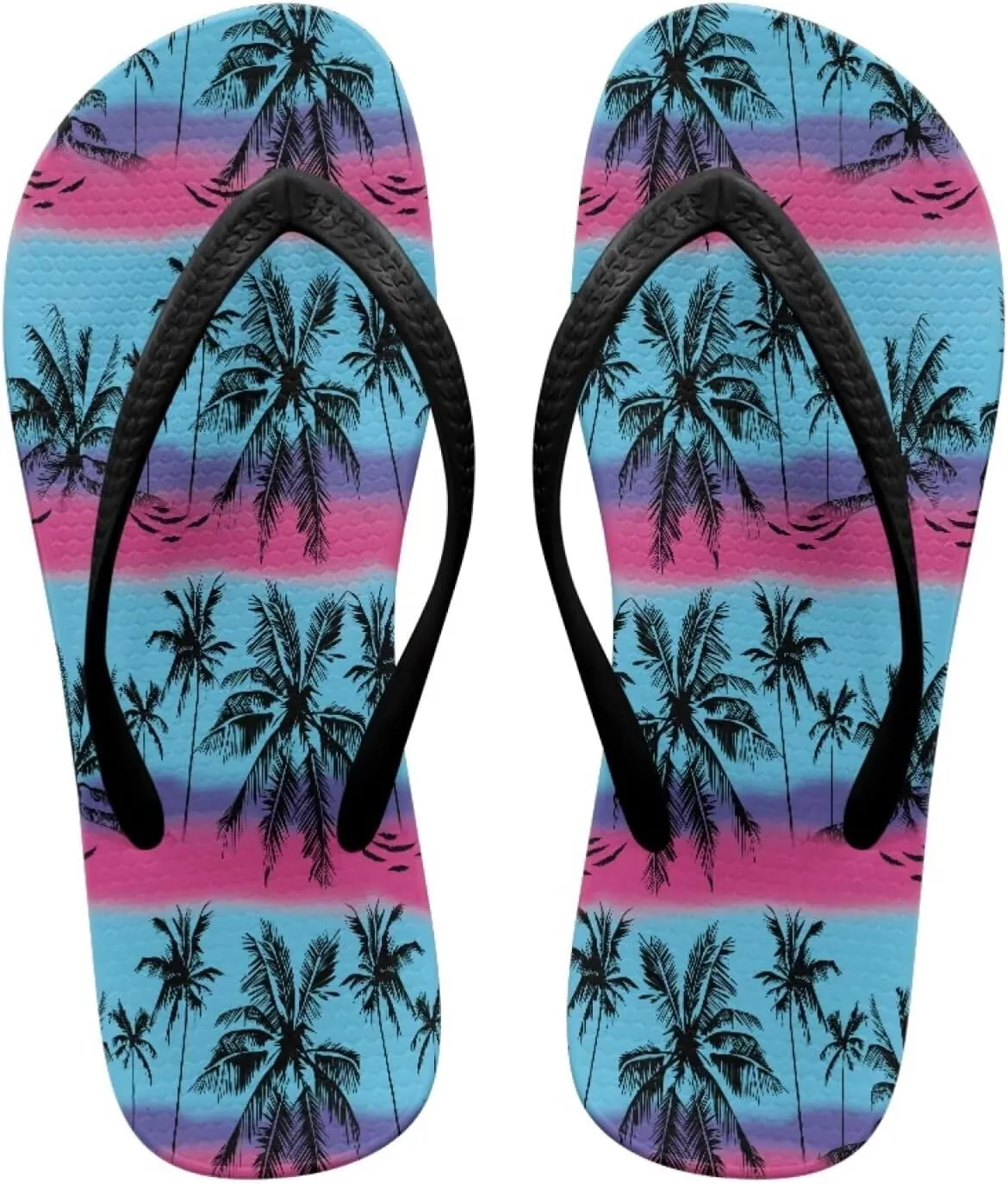 Coloranimal Flip Flops for Women Sandals Women Summer Beach Sandals Non Slip Shower Slippers Y Sandals Comfort Flip-Flops Slippers Thong Sandals