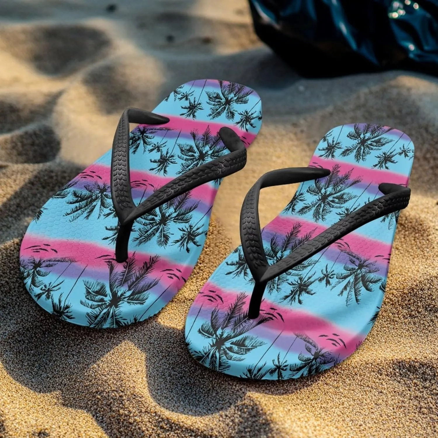 Coloranimal Flip Flops for Women Sandals Women Summer Beach Sandals Non Slip Shower Slippers Y Sandals Comfort Flip-Flops Slippers Thong Sandals